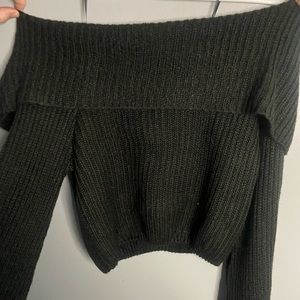 Black off the shoulder sweater.NWT.